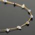YOUBEIYEE Gold Plated Chain for Jewelry Making Blue Natural Stone Bead Chain Women Necklace Bracelet DIY Stainless Steel Jewelry Supplies...