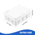 Waterproof Junction Box (7.9"x6.1"x3.1"), Dustproof IP65 Rated Electrical Project Enclosure with 10 Cable Entries - Sturdy ABS Plastic, Easy to Op...