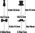 Cupcake Toppers Mini Black Bowtie Mustache Hat Neckcloth Adult Ceremony Birthday Celebration Decorations DIY Home Baby Shower Theme Party Food Fru...