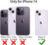 Annymall for iPhone 14 Case with 2 Screen Protector, Heavy Duty Shockproof Dropproof Dust Proof Full Body Rugged 3-Layer Military Tough Durable Pr...