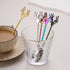 Christmas Reindeer Coffee Spoons Colored Stainless Steel Dessert Spoons Teaspoons for Stirring, Mixing, Sugar, Stir, Ice Cream, Cake...