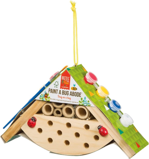 Beetle & Bee, Paint A Bug Abode, DIY Kids Arts & Crafts Outdoor Wooden Bug Kit, FSC Certified, for Boys & Girls Age 5+...