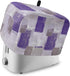 Toaster Cover 2 Slice, Abstract Purple Brown Gray Geometric Paint Art Graffiti Bread Maker Cover Toaster Dust Cover with Pockets, Dust-Proof Cover...