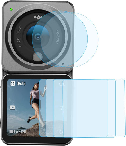 Lens Protector Screen Protector Kit for DJI Action 2 (6 PCS PACK)...