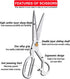 10" Sewing Scissors,Heavy Duty Tailor Scissors Shears for Fabric,Leather,Raw Materials,Dressingmaking,Altering-Professional Upholstery Shears for ...