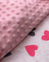 Baby Double Layer Soft Plush Minky Blanket With Dotted Backing for Boys Girls - Toddler Newborn Shower Gift (Peach Hearts, 30 X 40 Inches)...
