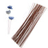 Floral Wire Stems, 18 Gauge Flower Stem Wire 16 inch Paper Wrapped Wire for Flower Arrangements DIY, Bouquent Stem Wrapping and Crafts (Brown)...