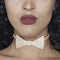 Sethexy Sparkly Rhinestone Choker Glitter Bowtie Necklace Bowknot Tennis Chain Party Nightclub Wedding Costume Jewelry for Women...