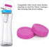 Replacement Cap Lid Compatible for Cirkul Water Bottle,Essential Water Bottle Accessory,2 Pack Keeper Cap Fits Plastic and Metal Bottles(Purple)...