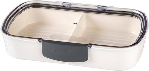 ProKeeper Split Deli Food Storage Container with Air-Tight Silicone Seal and Dry Erase Compatible Lid, 11.75...