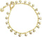 Handmade Silver-Tone Tiny Bells Beige Cord Station Anklet Bracelet 10 Inches (AkSP09)...
