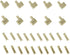 Leekayer 20 Sets #5 Zipper Latch Slider Retainer Metal Insertion Pin Zipper Bottom Stopper Gold...
