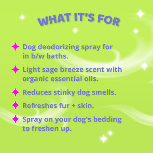 Dirty Dog Beauty Club - Humpday Spray for Dogs & Puppies - Odor Eliminating Mist with Organic Essential Oils - Balances Skin & Fur Freshness - 100...