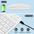 Bluetooth Keyboard and Mouse Combo Ultra-Slim Portable Rechargeable Compact Wireless Mouse Keyboard Set for Pad/iPad Pro/iPad Mini/iPad Air Mac OS...