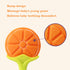 Baby Teething Toys - Natural Organic Freezer Safe Teether Set with Pacifier Clip for 3 to 12 Months Babies, Soft Silicone Fruit Teethers Toys, Inf...