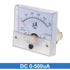 uxcell Analog Current Panel Meter DC 0-500uA 85C1 Ammeter for Circuit Testing Charging Battery Ampere Tester Gauge Pack of 1...