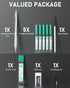 Nicpro Blocky Gear 2mm Mechanical Pencils in Case, Metal Drafting Lead Holder with 6 Tubes 2mm Lead Refill (HB 2B 2H 4B 4H & Colors) Sharpeners, E...