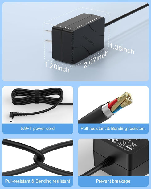 Vauucm Charger Compatible with VacLife VL732 Cordless Vacuum Cleaner, Replacement for VL732 Handheld Vacuum Power Cord....