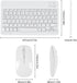 Bluetooth Keyboard and Mouse Combo Ultra-Slim Portable Rechargeable Compact Wireless Mouse Keyboard Set for Pad/iPad Pro/iPad Mini/iPad Air Mac OS...