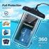 Luminescent Waterproof Phone Case Deep Water Protection IPX8 100 Feet fits all Smartphones Dark Find Function (Orange)...