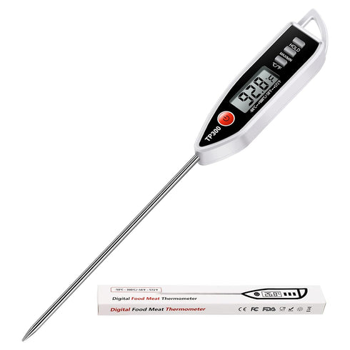 Meat Food Thermometer, Digital Candy Cooking Thermometer, Kitchen Cooking Thermometer Instant Read for BBQ Grill, Oil, Milk, Bath Water, Deep Fry,...