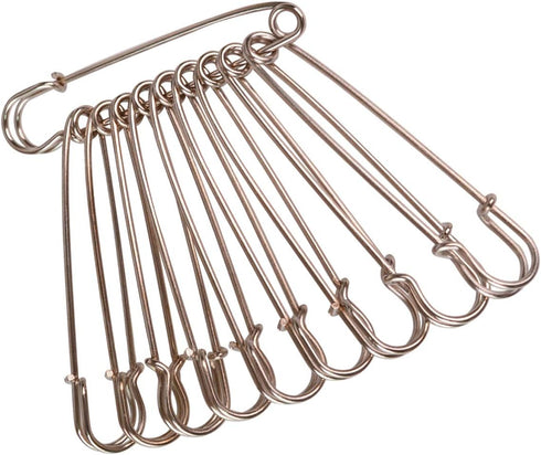 50 Pcs Safety Pins Heavy Duty Large Safety Pins Steel (Silver)...