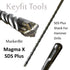 Keyfit Tools MarkerBit Magma X SDS Plus Hammer Bit Driveway Markers Snow Plow Stakes Drill in 12" 440 Stainless Steel Contractor Grade Carbide Mag...