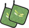 Caroline's Treasures 8864PTHD Dragonfly on Avacado Pair of Pot Holders Kitchen Heat Resistant Pot Holders Sets Oven Hot Pads for Cooking Baking BB...