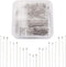 Fashewelry 720pcs Stainless Steel Open Eye Pins Flat Headpins Round Ball Point Head Pins 20-50mm Metal Wire Pins 4 Sizes for Jewelry Craft Making ...