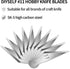 DIYSELF 20PCS Craft Knife Blades, SK5 Carbon Steel #11 Exacto Knife Blades Refill Hobby Art Blades Exacto Blades Cutting Tool with Storage Case fo...