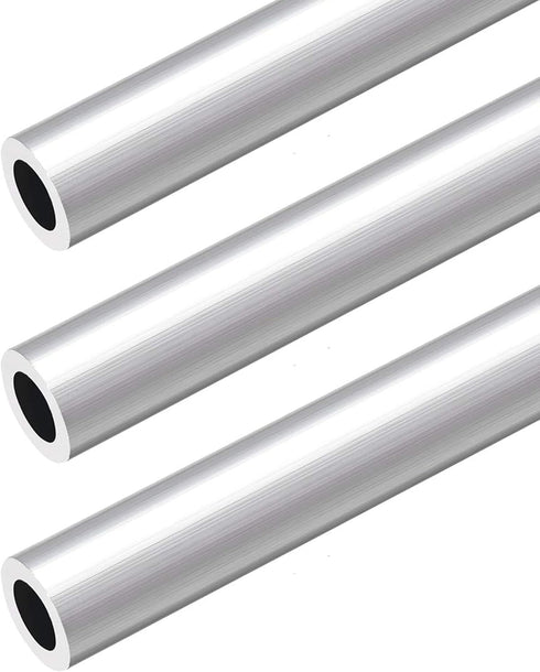 3 Pcs 6063 Aluminum Round Tube 16mm OD 10mm Inner Dia 300mm Length Seamless Aluminum Straight Tubing for Fabrication Projects DIY Handmade Model C...