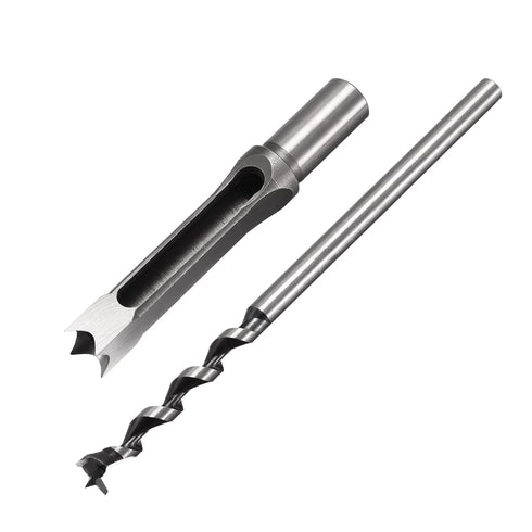 uxcell Square Hole Drill Bits for Wood 15mm x 215mm Mortising Chisel Bit Auger Cutter Tool for Woodworking Carpentry Drilling Tool...