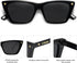 SOJOS Trendy Sunglasses Womens Cute Cat Eye Polarized Square Women Designer Shades SJ2297...