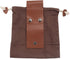 Foraging Bag Leather Belt Pouch Canvas Collapsible Bag Outdoor Camping Storage Folding Bag Mushroom Portable Storage Bags Belt Dump Pouches for Tr...