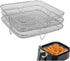 8 inch Air Fryer Accessories? Square Air Fryer Rack, Air Fryer Three Stackable Racks for Gowise Phillips USA Cozyna Ninjia Airfryer,Air Fryer Rack...