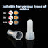 100PCS Closed End Crimp Terminal 22-16AWG Nylon Electrical Caps for Wires Crimp Connectors CE1...