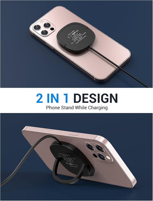 iPhone Magnetic Charger - Super Fast Mag Safe Charging Pad and 20W PD2.0 USB-C Wall Plug Compatible with iPhone 15 14 13 12 Pro Max Series, AirPod...