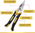 Stainless Steel Industrial Scissors, Utility Scissors Heavy Duty with Non-Slip Comfortable Handle & Safety Lock, Ultra Sharp Stainless Steel Sciss...