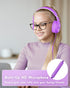 Wired Headphones with Microphone, K16 On-Ear Headphones for Kids with 3.5MM Jack, Foldable Stereo Bass Headphones for Teens School Amazon Kindle, ...
