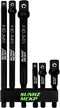 SUNHZMCKP 6-Piece Impact Grade Socket Adapter Set, 3" & 6" Extension Bit with Holder, 1/4-Inch Hex Shank Extension To 1/4", 3/8" and 1/2" Drive, A...