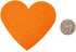 Playfully Ever After 3 Inch Orange 22pc Stiff Felt Hearts...