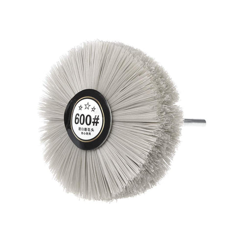 uxcell Nylon Wheel Brush 600 Grits Abrasive Grinding Head with 6mm Threaded Shank...