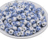 60Pcs 8mm Round Flower Ceramic Beads Handmade Porcelain Beads Spacer Beads Loose Beads String Beads for Bracelet Necklace Earrings Jewelry Making ...