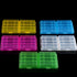 AA AAA Battery Holder, 5 Colors Transparent Hard Plastic Multifunctional Storage Box, Organizer Container for AA AAA Batteries (10PCS Set)...