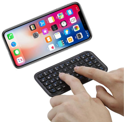 Bluetooth 3.0 Keyboard,Rechargeable Mini Slim Travel Size Wireless Pocket Keypad Small Portable 49 Keys Keyboard for PC Notebook Tablets Smartphon...