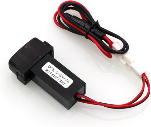 QC3.0+5V 3A Dual USB Power Socket, Quick Charge Car Charger USB Adapter for Smart Phone PDA Android GPS Use for Mitsubishi......