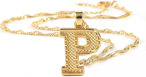 Dainty Initial Necklaces for Women, 26 Alphabet Pendant Chain Necklace from A-Z, 18K Gold Plated Name Letter Pendant Charm Necklace for Women...