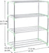 4-Tier Stackable Small Shoe Rack, Lightweight Shoe Shelf Storage Organizer for Entryway, Hallway and Closet (Green)...