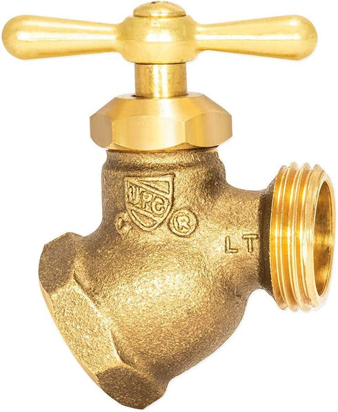 Eastman Female No-Kink Hose Bibb, 3/4 Inch FIP, Brass Plumbing Fitting, 20203...