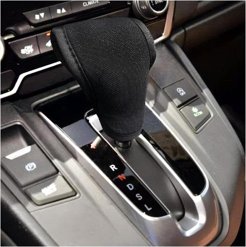 Car Gear Shift Knob Cover, Anti-Slip Stable Car Interior Accessories Vehicles Transmission Lever Trim, Car Shift Lever Decor Universal Fit for Mos...